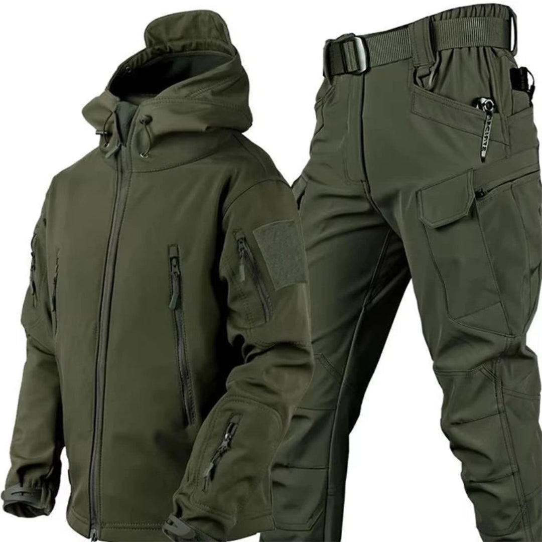 Winter Waterproof Tactical Jackets Sets Men Outdoor Soft Shell Hiking Hunting Jacket Suit Fleece Cargo Pant Tracksuits Artisio
