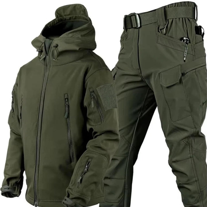 Winter Waterproof Tactical Jackets Sets Men Outdoor Soft Shell Hiking Hunting Jacket Suit Fleece Cargo Pant Tracksuits Artisio