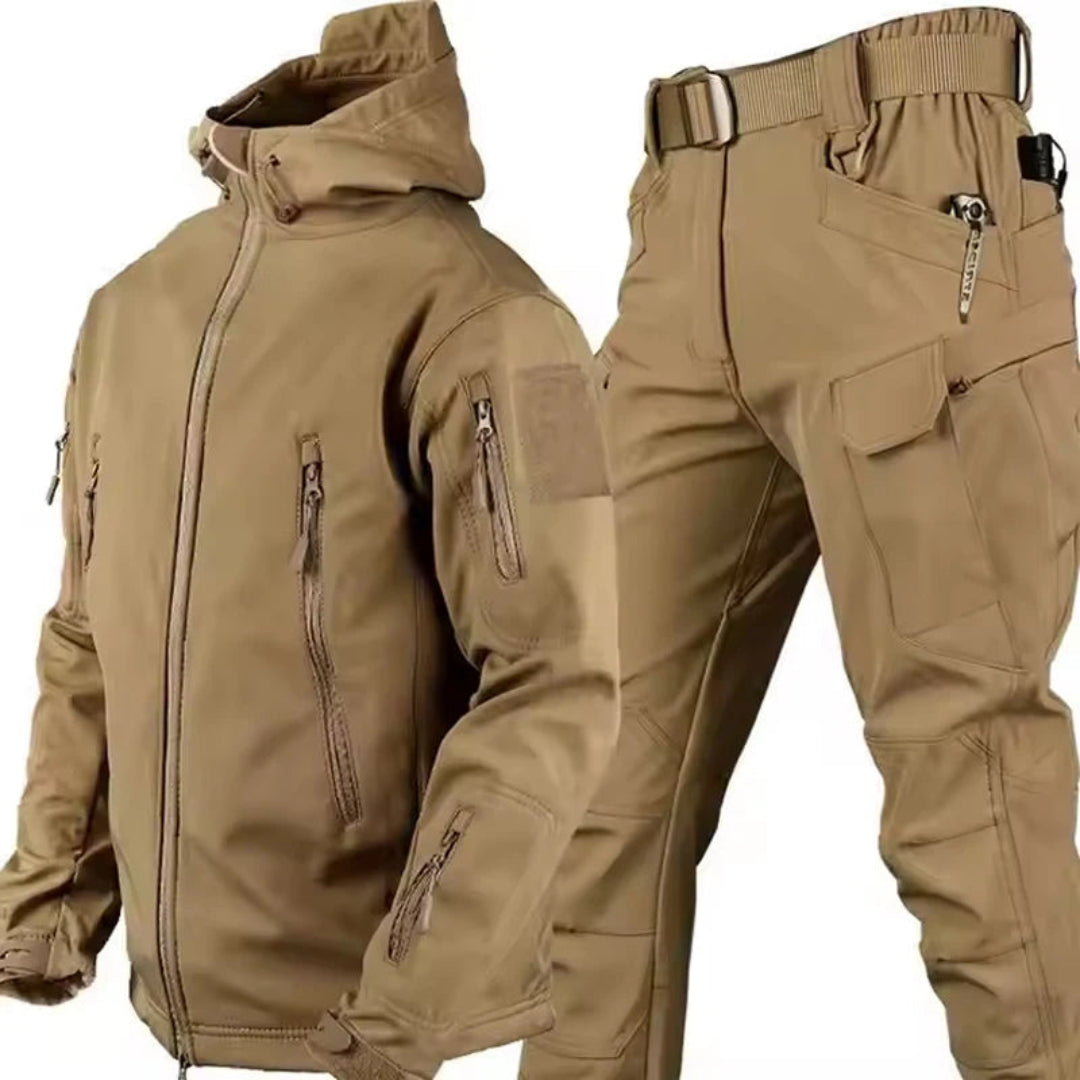 Winter Waterproof Tactical Jackets Sets Men Outdoor Soft Shell Hiking Hunting Jacket Suit Fleece Cargo Pant Tracksuits Artisio