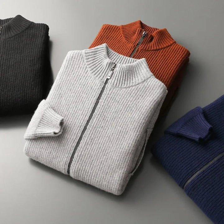 Watson Full-Zip Wool Sweater Artisio