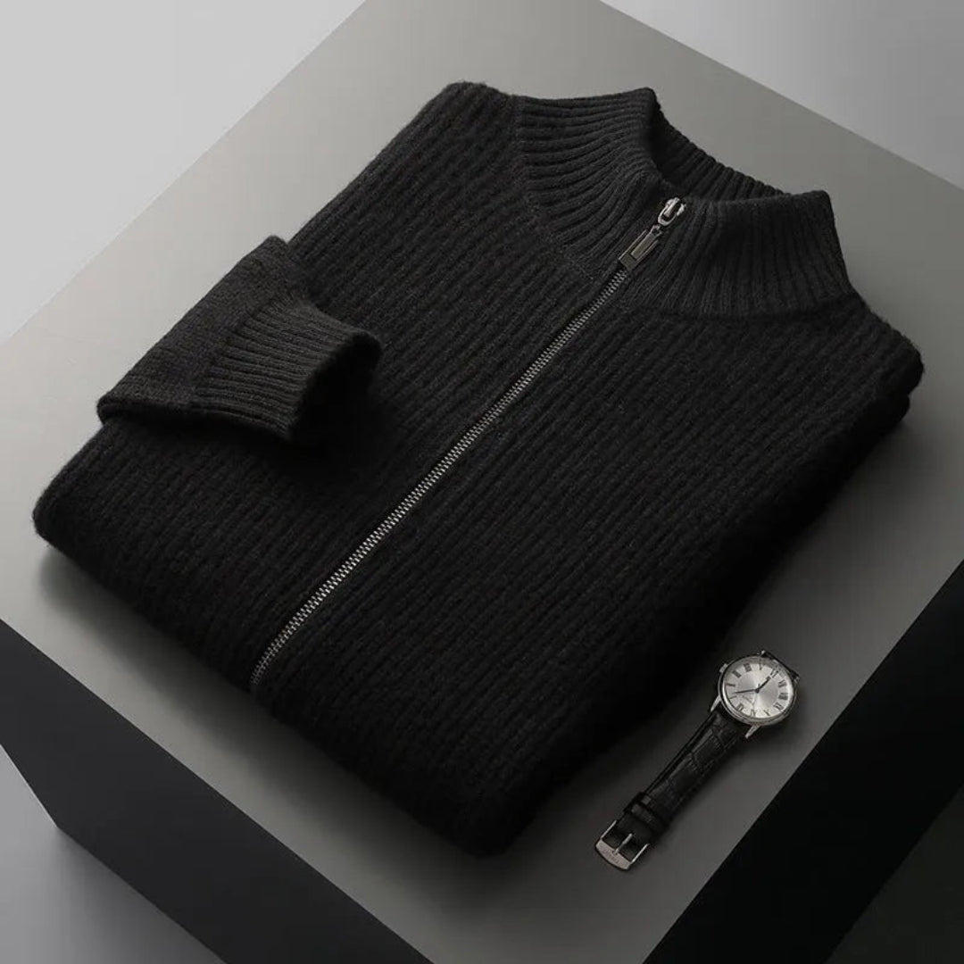 Watson Full-Zip Wool Sweater Artisio
