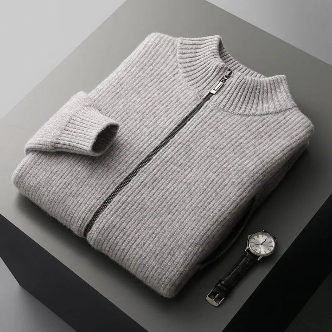 Watson Full-Zip Wool Sweater Artisio