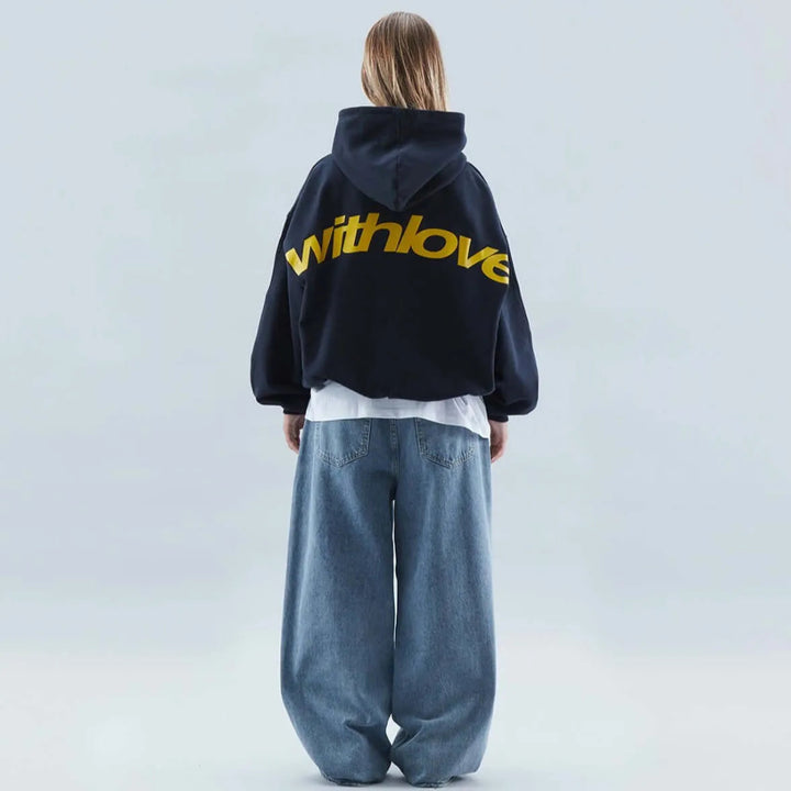 With Love Statement Casual Hoodie