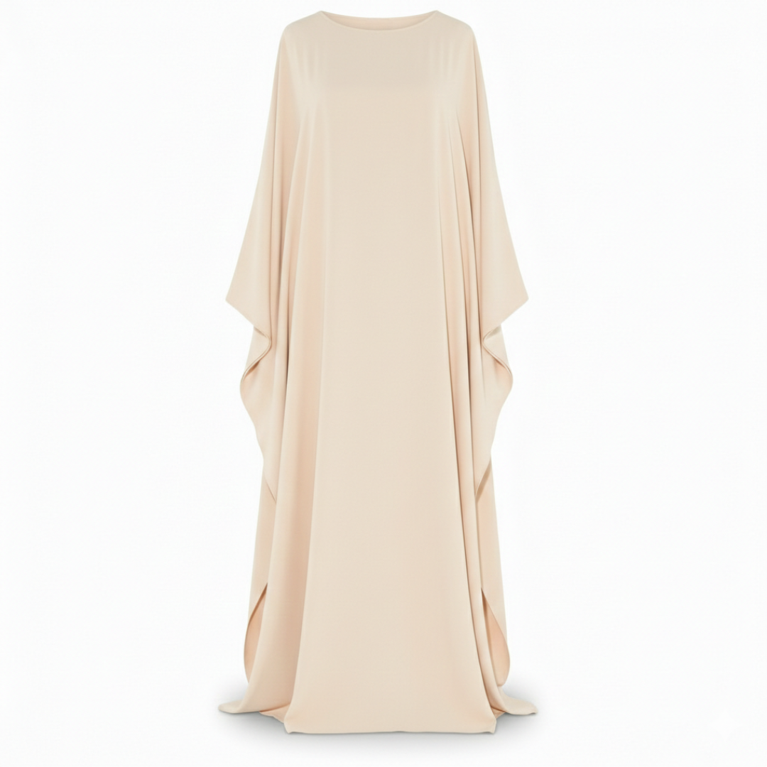 Women Modest Cape Maxi Dress Artisio