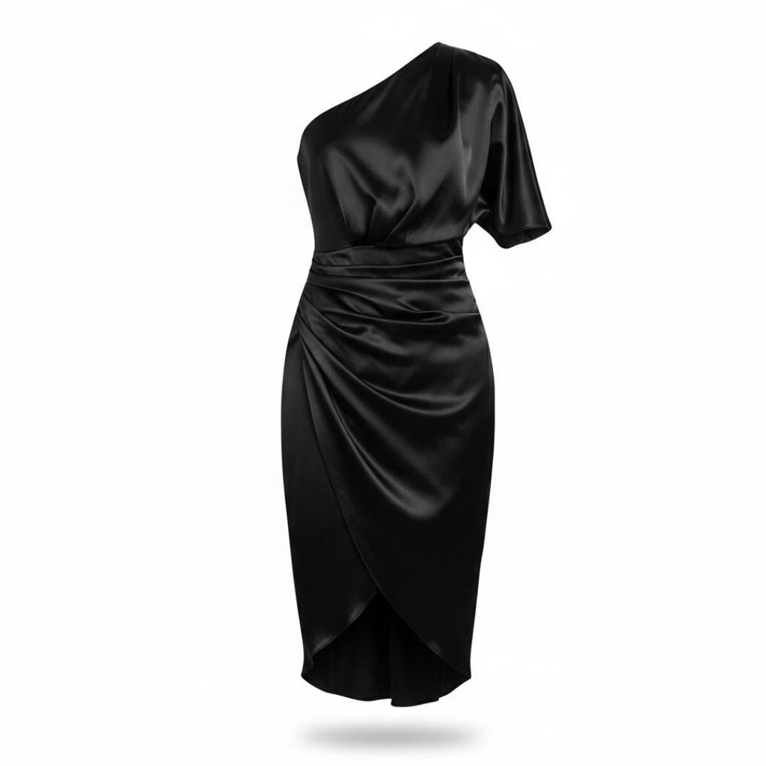 Women Asymmetric Midi Dress Artisio
