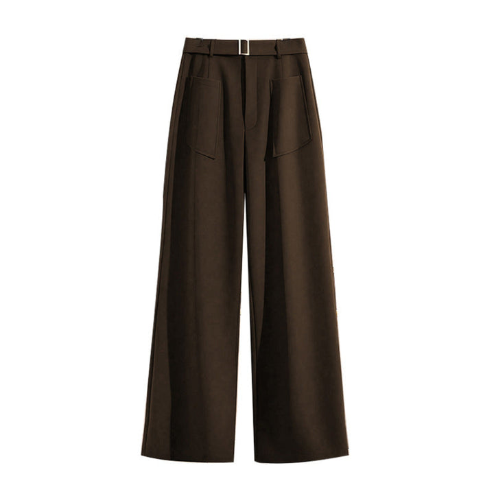 Women Belted Wide Leg Pants Artisio