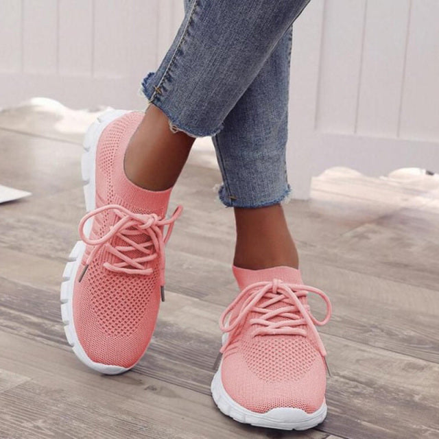 Women Breathable Knit Sneakers Artisio