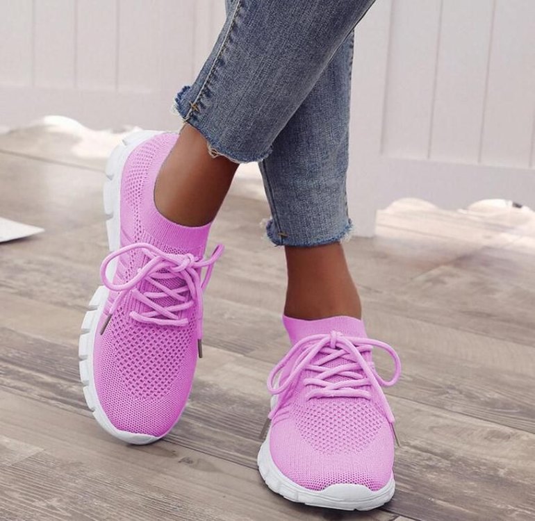 Women Breathable Knit Sneakers Artisio