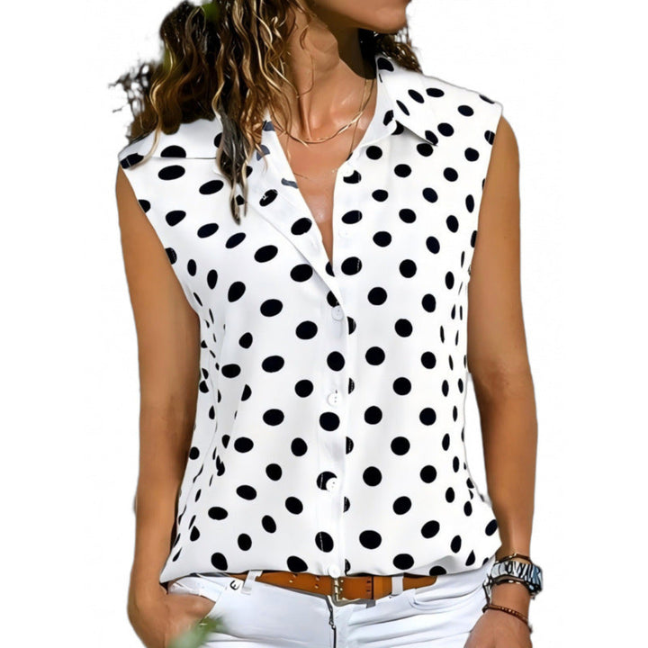 Women Chic Polka Dot Blouse Artisio