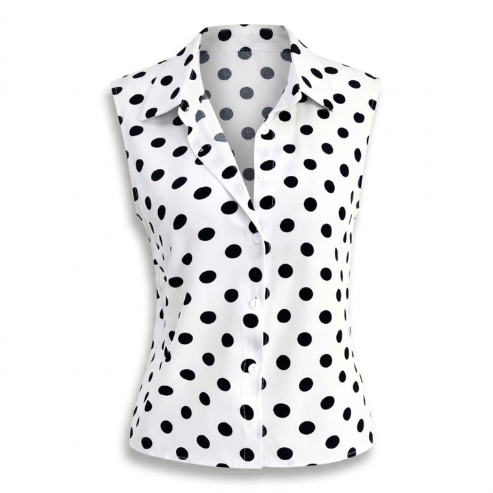 Women Chic Polka Dot Blouse Artisio