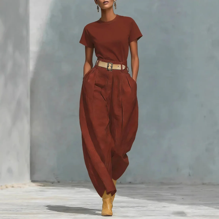 Women Classic Belted Set Artisio