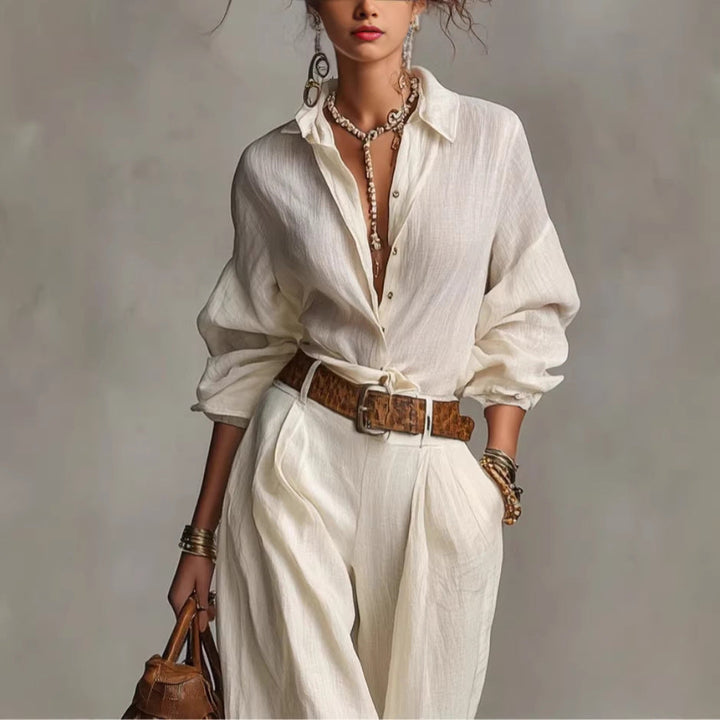 Women Classic Linen Co Ord Artisio