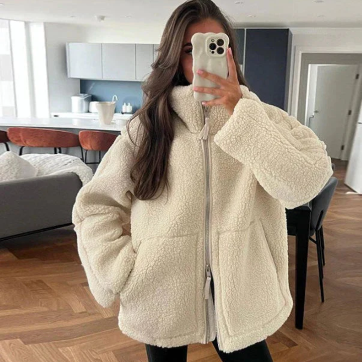 Women Cozy Sherpa Jacket Artisio
