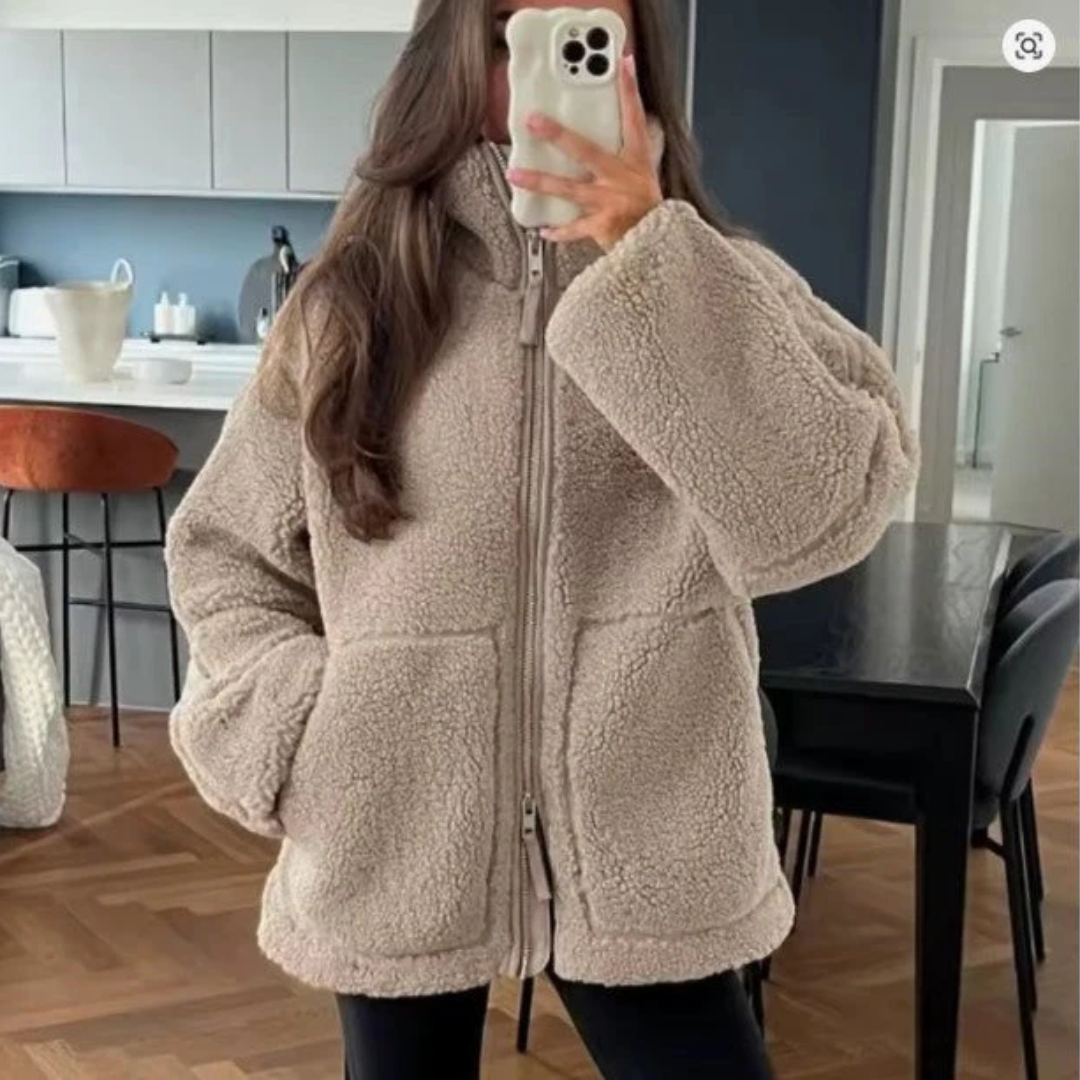 Women Cozy Sherpa Jacket Artisio