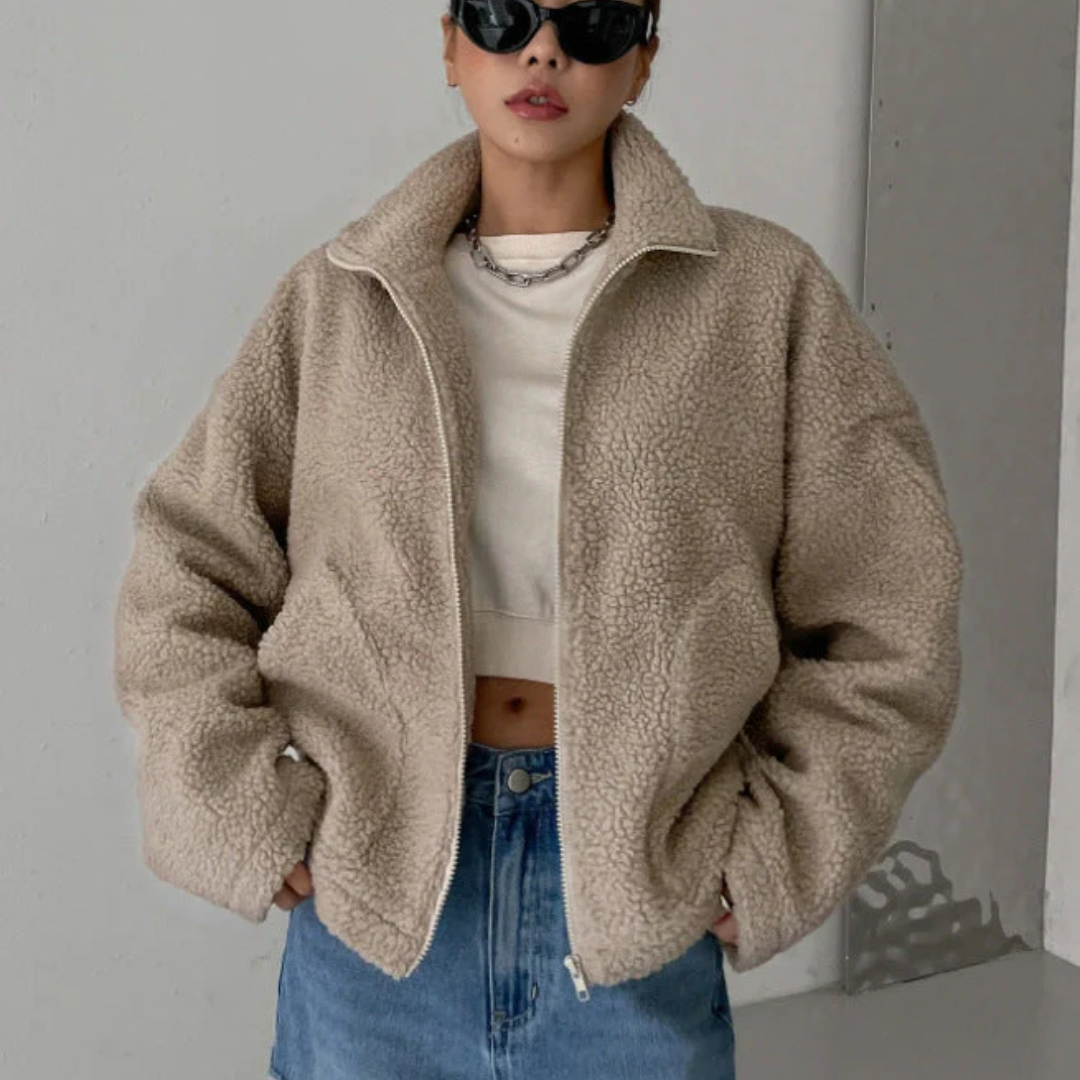 Women Cozy Sherpa Jacket Artisio