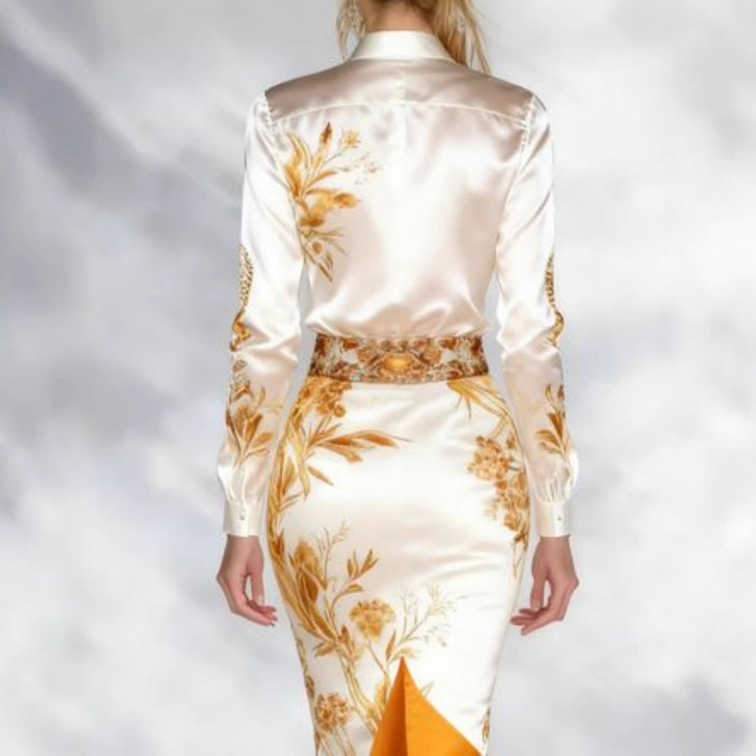 Women Elegant Mermaid Midi Dress Artisio