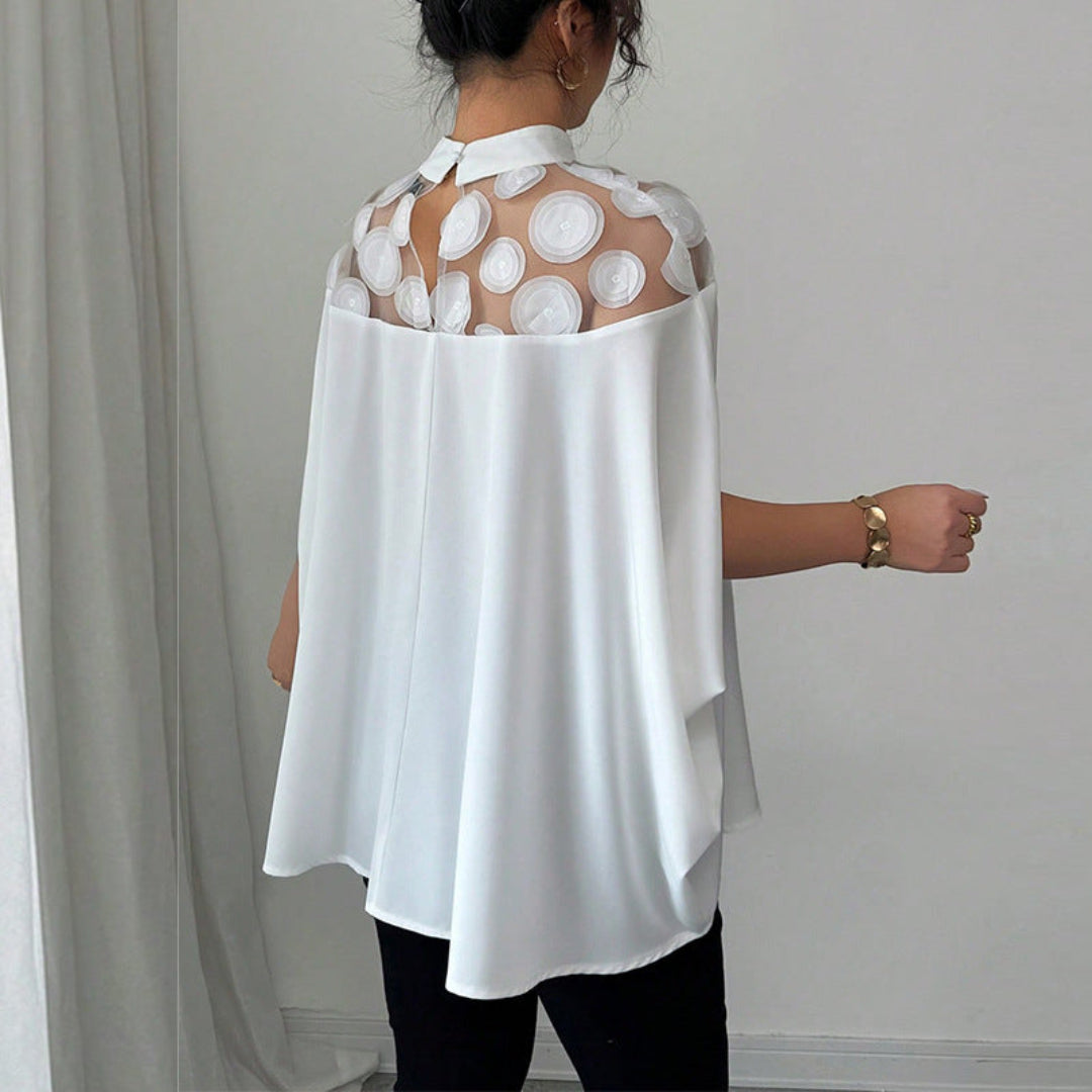 Women Elegant Poncho Top Artisio