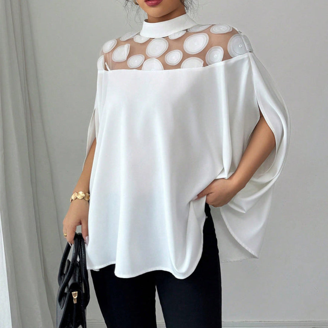Women Elegant Poncho Top Artisio
