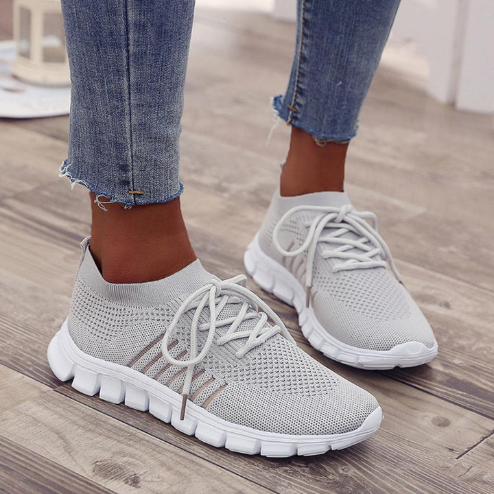 Women Lightweight Lace Up Sneakers Artisio