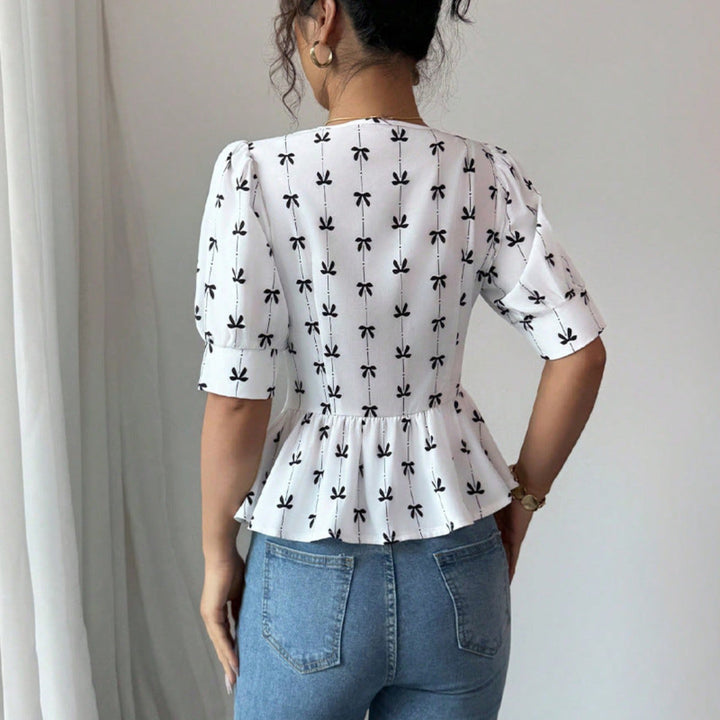 Women Feminine Peplum Blouse Artisio