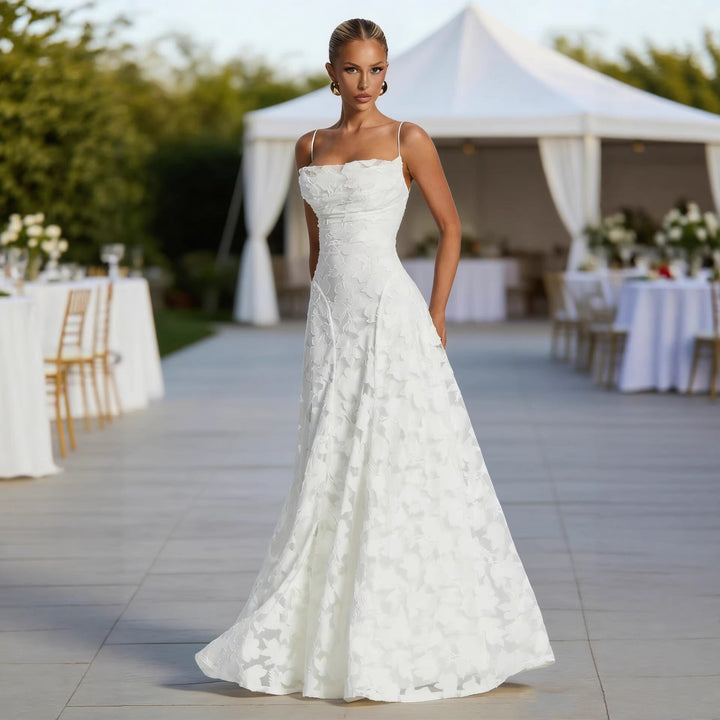 Women Floral Lace Evening Gown Artisio