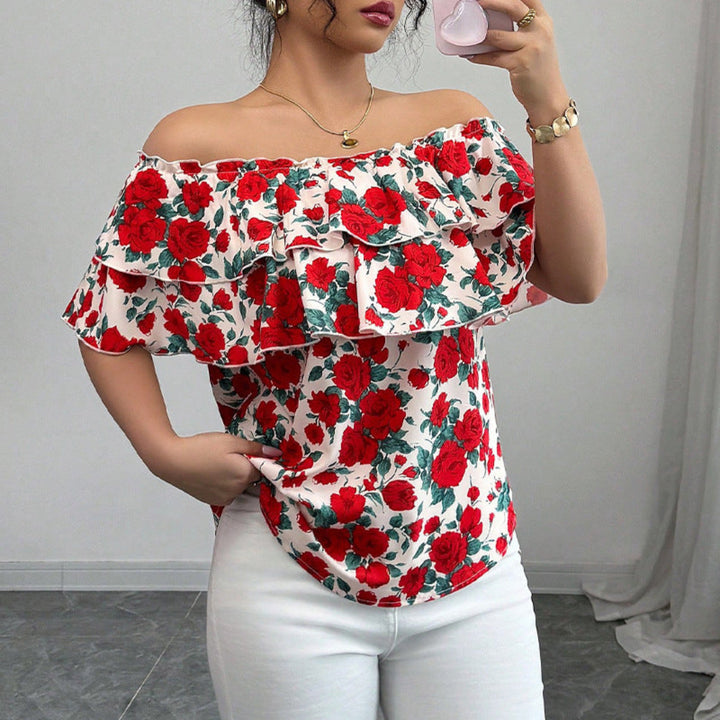 Women Floral Off Shoulder Top Artisio