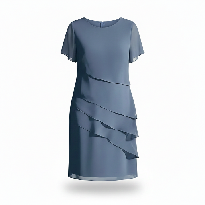 Women Graceful Overlay Midi Dress Artisio