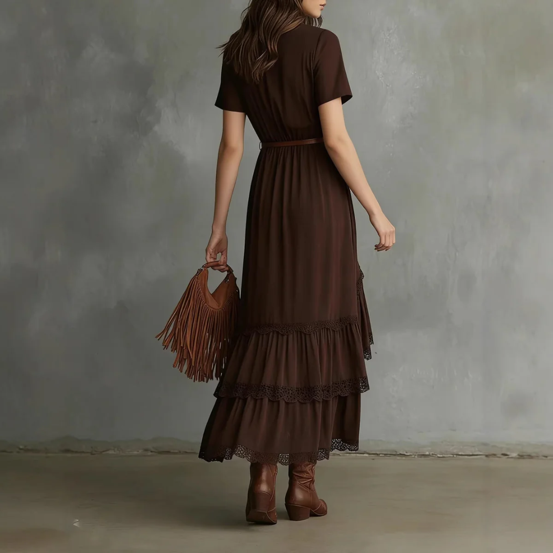 Women High-Low Wrap Dress Artisio