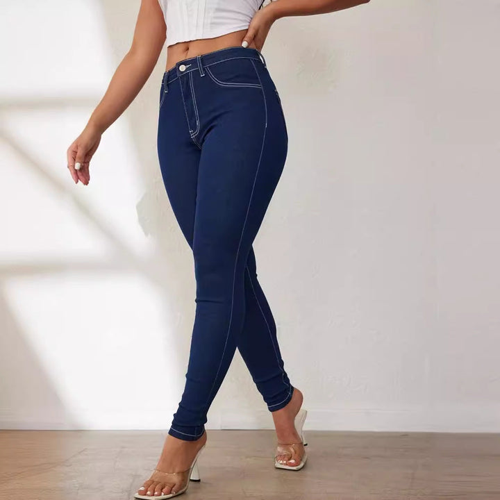 Women High Waist Classic Skinny Jeans Artisio