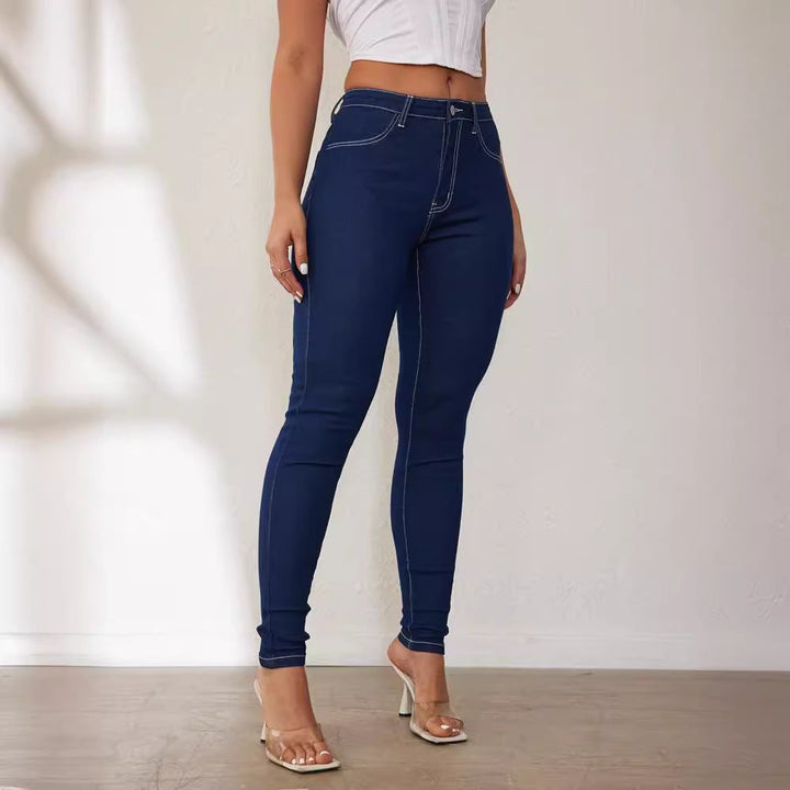 Women High Waist Classic Skinny Jeans Artisio