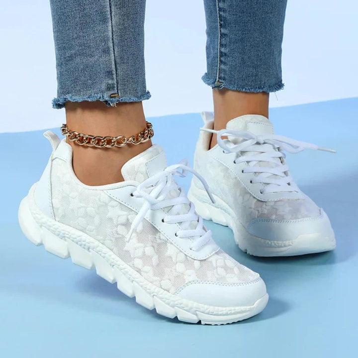 Women Lace Mesh Chunky Sneakers Artisio