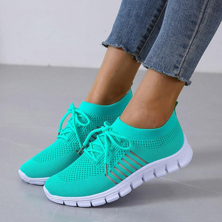 Women Lightweight Lace Up Sneakers Artisio