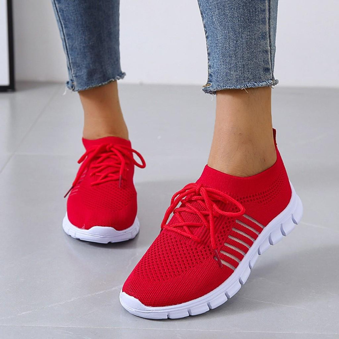 Women Lightweight Lace Up Sneakers Artisio