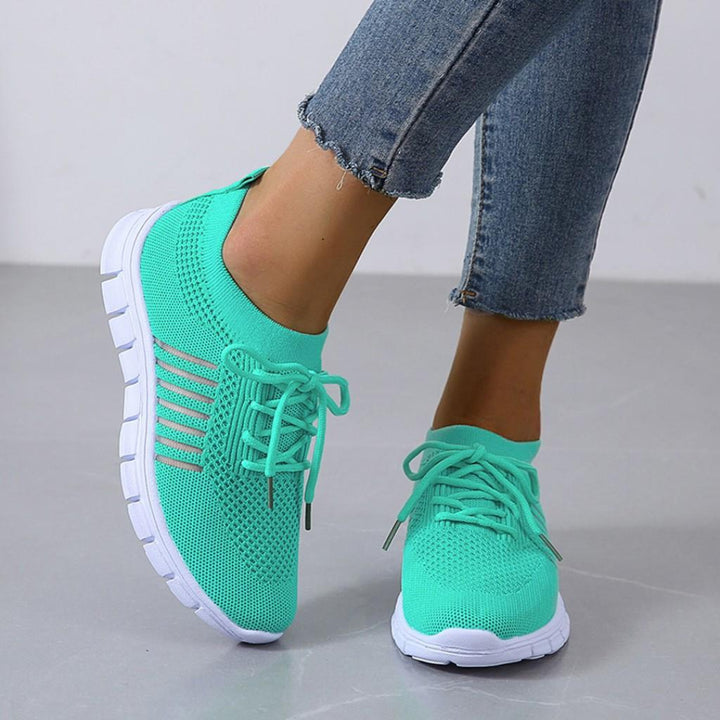 Women Lightweight Lace Up Sneakers Artisio