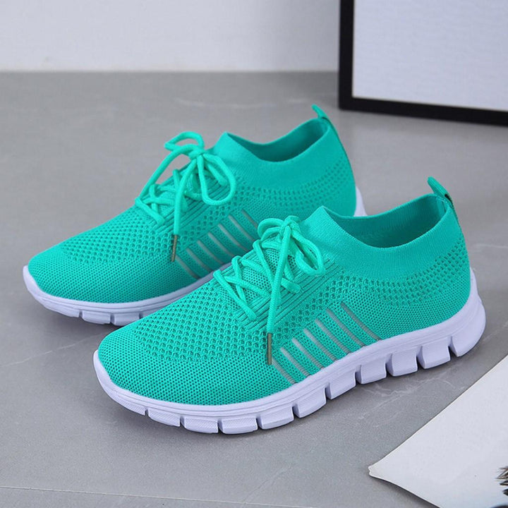 Women Lightweight Lace Up Sneakers Artisio
