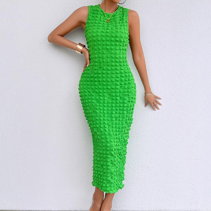 Women Lime Bubble Bodycon Dress Artisio
