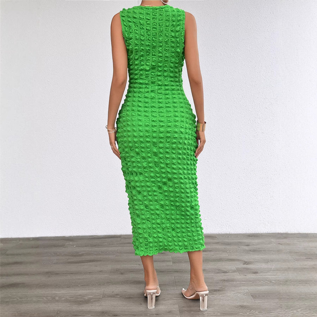 Women Lime Bubble Bodycon Dress Artisio