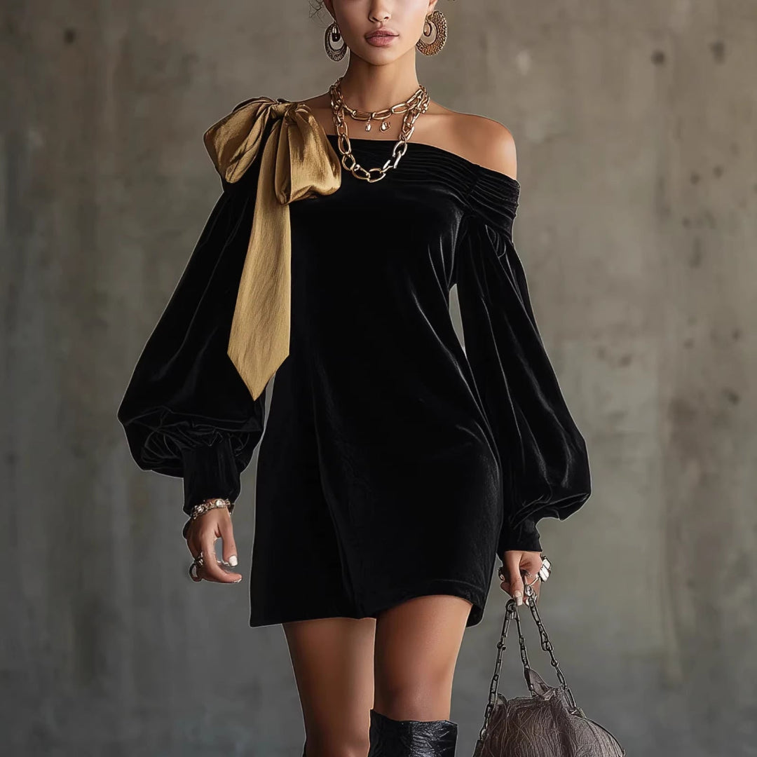 Women Modern Glam Mini Dress Artisio