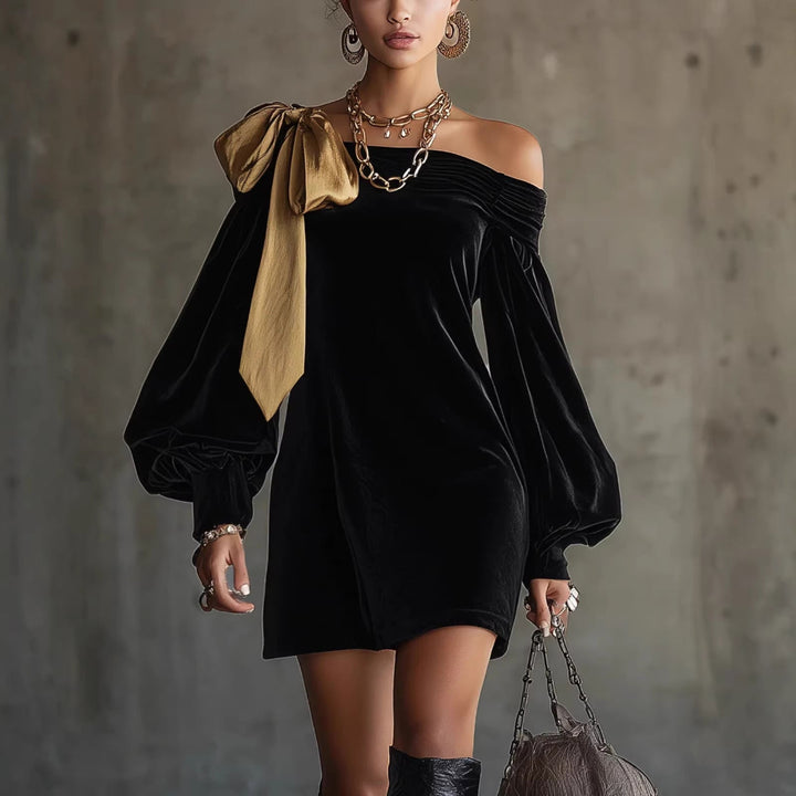 Women Modern Glam Mini Dress Artisio