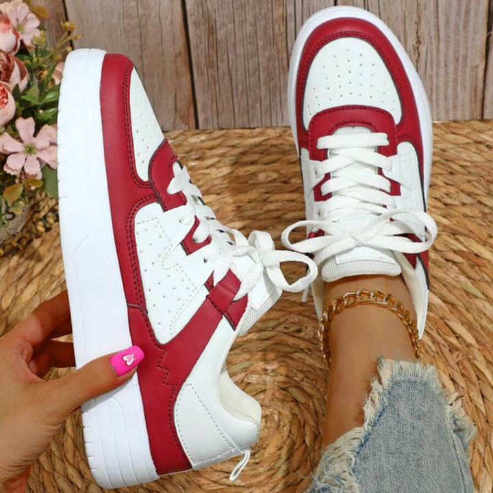 Women Pastel Color Block Sneakers Artisio