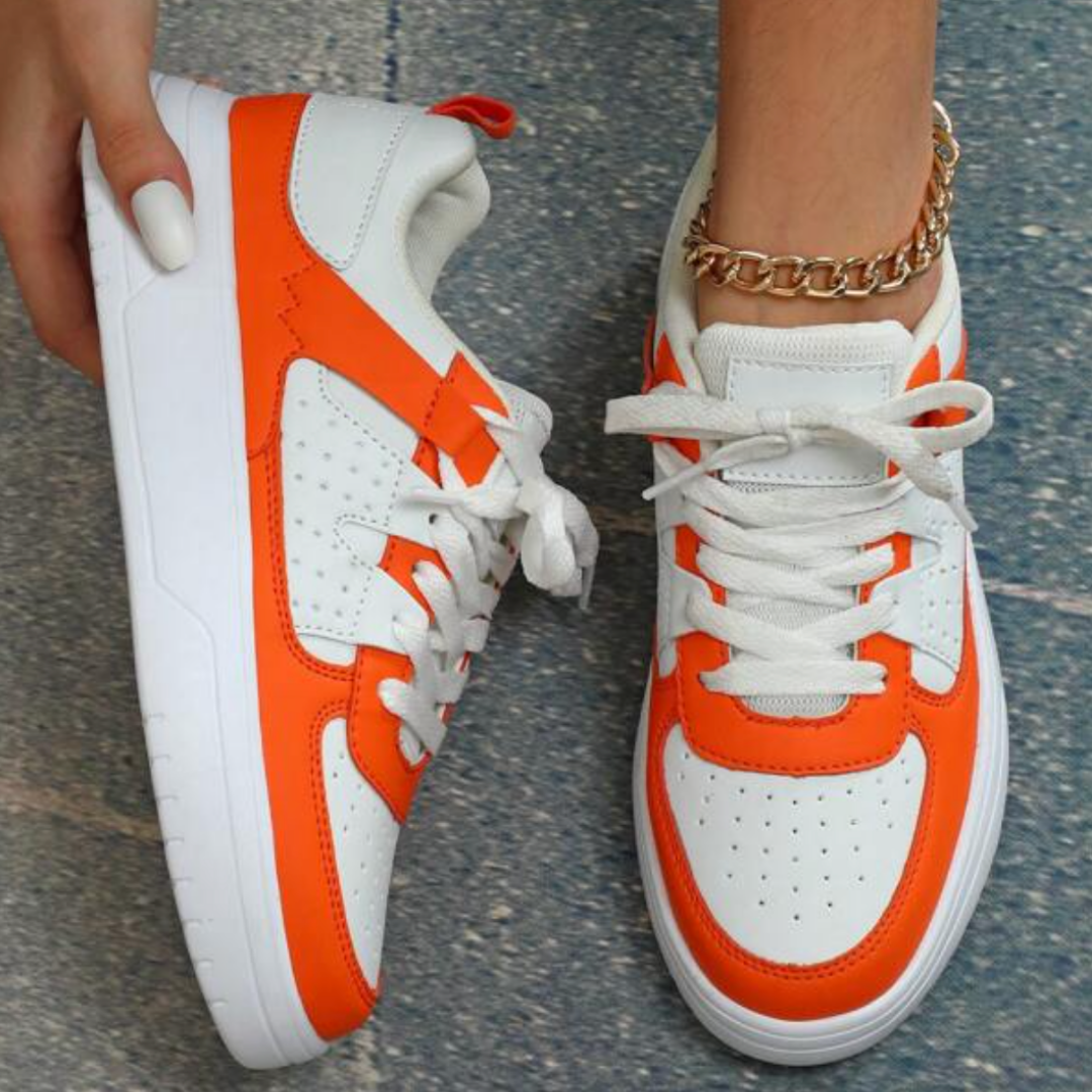 Women Pastel Color Block Sneakers Artisio