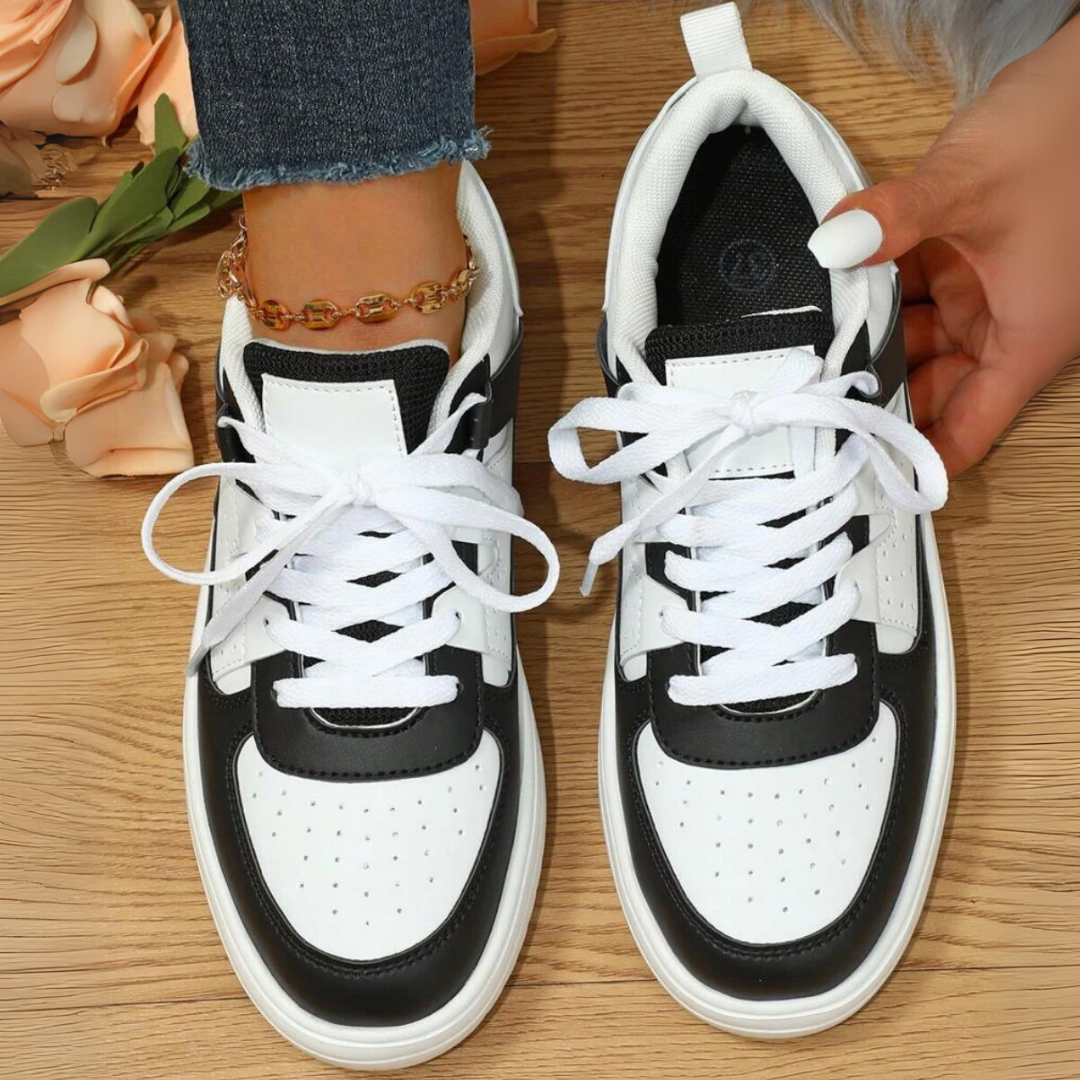 Women Pastel Color Block Sneakers Artisio