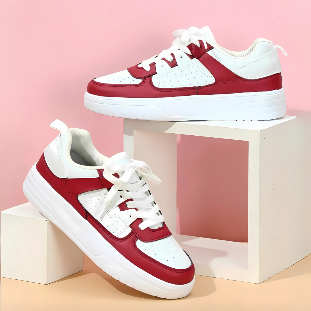 Women Pastel Color Block Sneakers Artisio