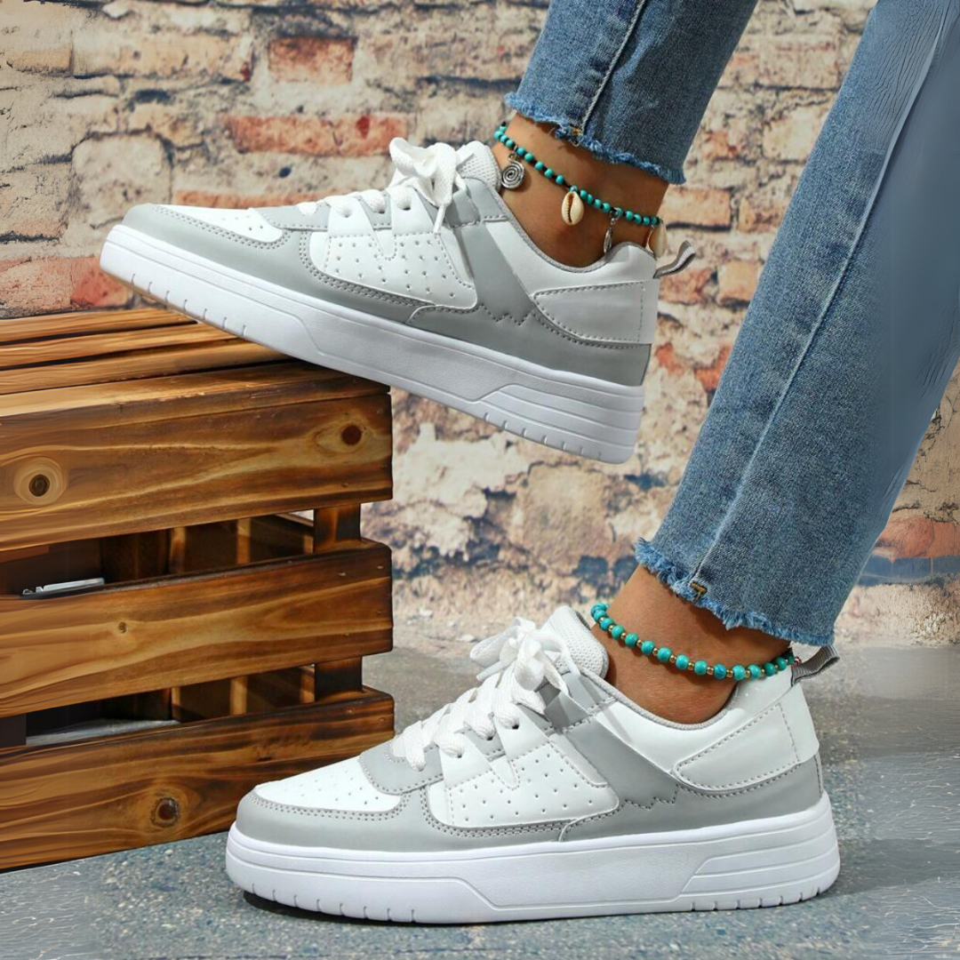 Women Pastel Color Block Sneakers Artisio