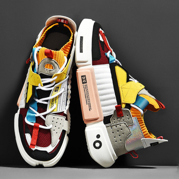 Women Patchwork Street Style Sneakers Artisio