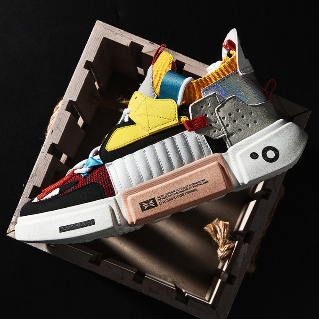 Women Patchwork Street Style Sneakers Artisio