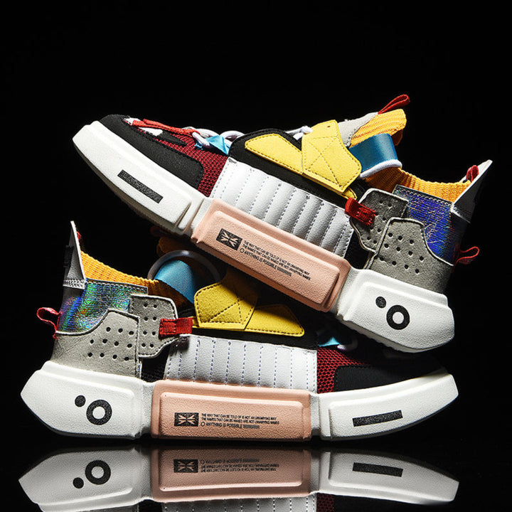 Women Patchwork Street Style Sneakers Artisio