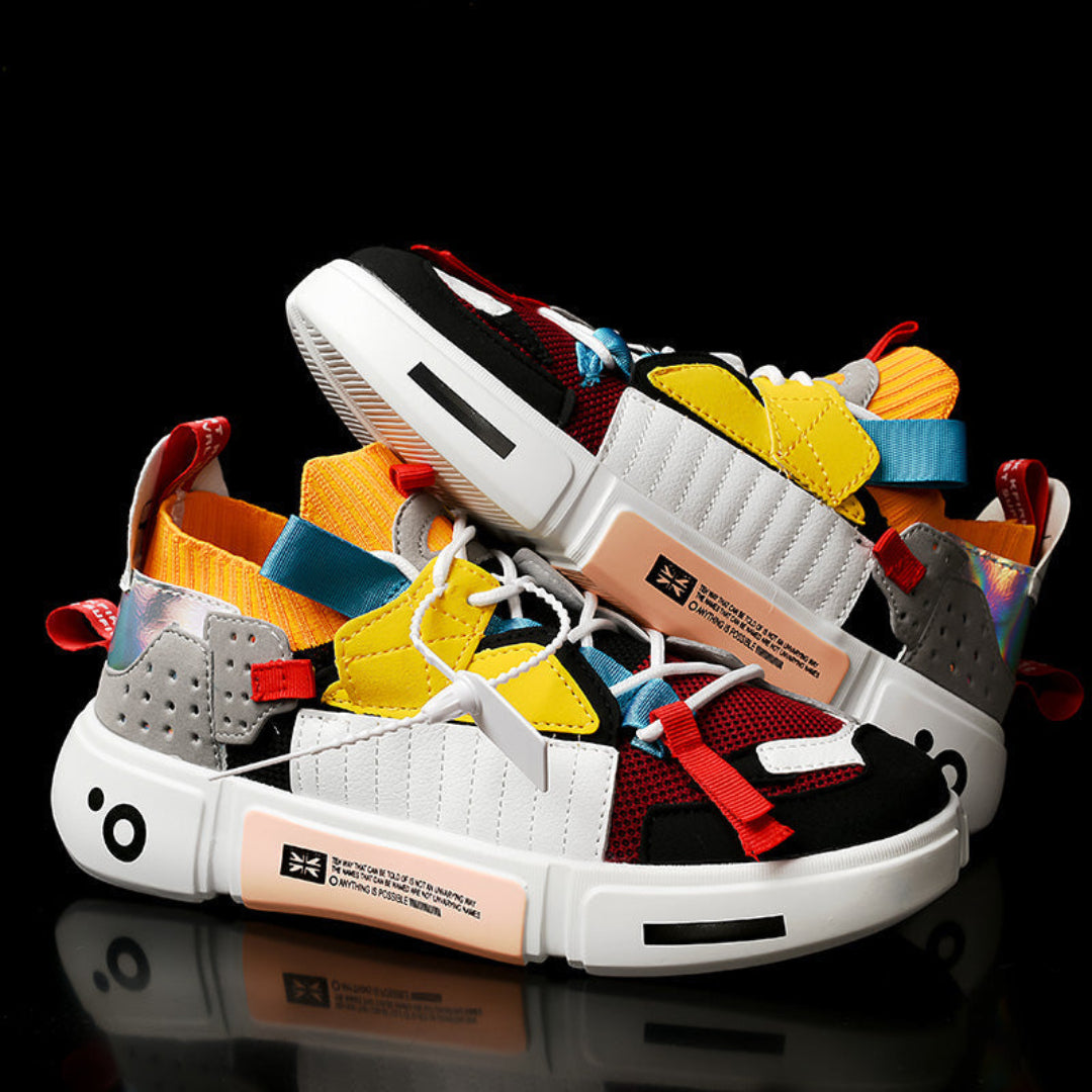Women Patchwork Street Style Sneakers Artisio