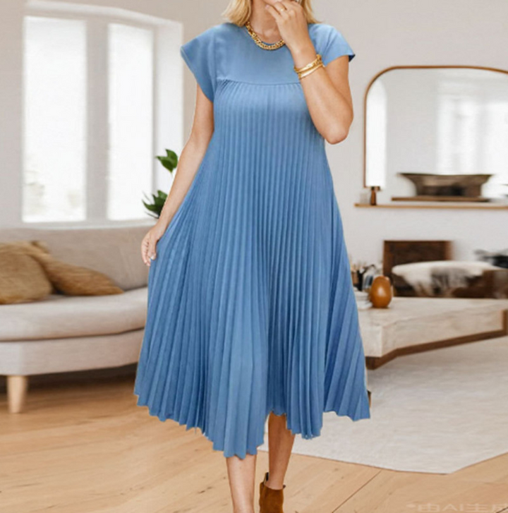 Women Pleated Maxi Dress Artisio