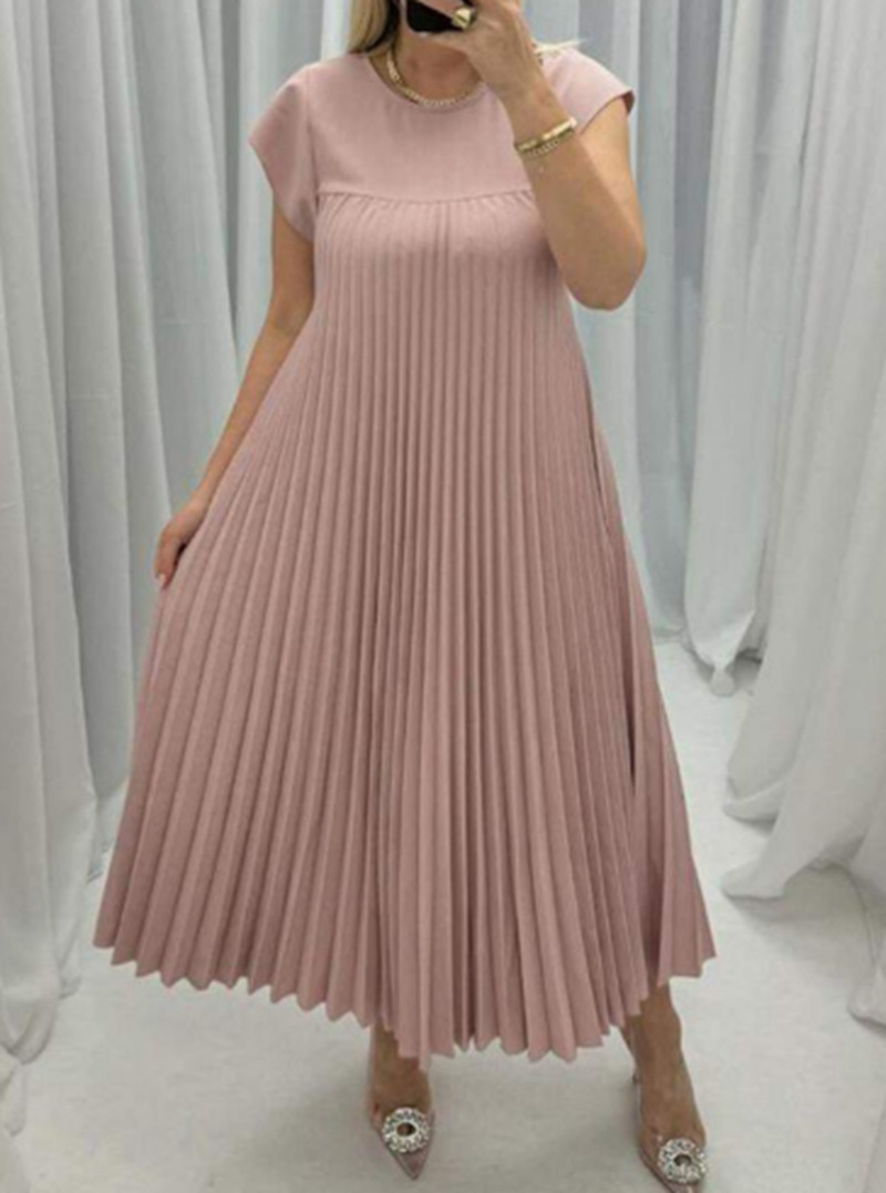 Women Pleated Maxi Dress Artisio